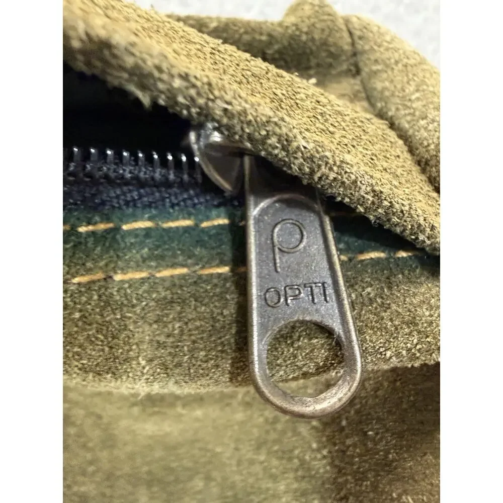 American Eagle Outfitters AEO Suede Green Rucksack Backpack Vintage Rugged